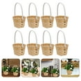 thumbnail image 6 of TABLETREANDS Rectangular Woven Flower Basket Khaki 8Pcs, 6 of 6