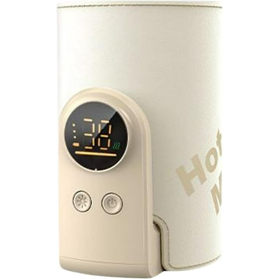 Portable Bottle Warmer for Breast Milk and Water,Battery-Powered Travel Bottle Warmer, Fast Heating Milk Warmer for Home and Outdoor Use