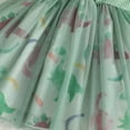 thumbnail image 2 of Vedolay Little Girls Dresses Girls Flip Sequin Dress Unicorn Rainbow Casual Swing Party Shirt Dress,Green 3-4 Years, 2 of 5