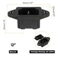 thumbnail image 2 of C14 Panel Mount Plug Adapter AC 250V 10A 3 Pins IEC Inlet Module Plug with Screws Power Connector Socket with Cover 5pcs, 2 of 5