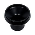 thumbnail image 3 of ceramic black pedestal  fruit bowl /planter 8.25”D matte black. 8x7x5", 3 of 6