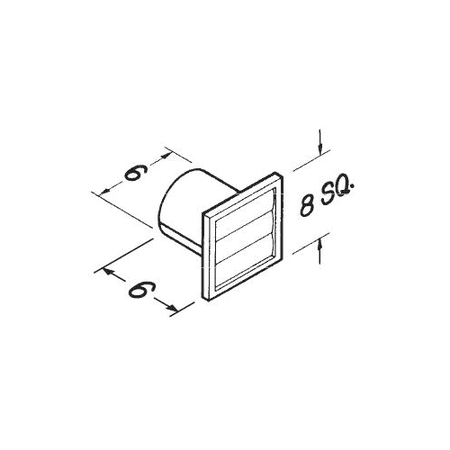 Broan Wall Cap - Broan 646 6