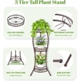 thumbnail image 4 of Metal & Wood Plant Stand Indoor & Outdoor Multi Levels lbs Capacity, 4 of 7