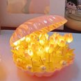thumbnail image 1 of Lámpara de noche con forma de tulipán, lámpara de flores, lámpara de concha, lámparas de mesa para dormitorio con tulipanes, regalos de cumpleaños y Navidad, 1 of 6