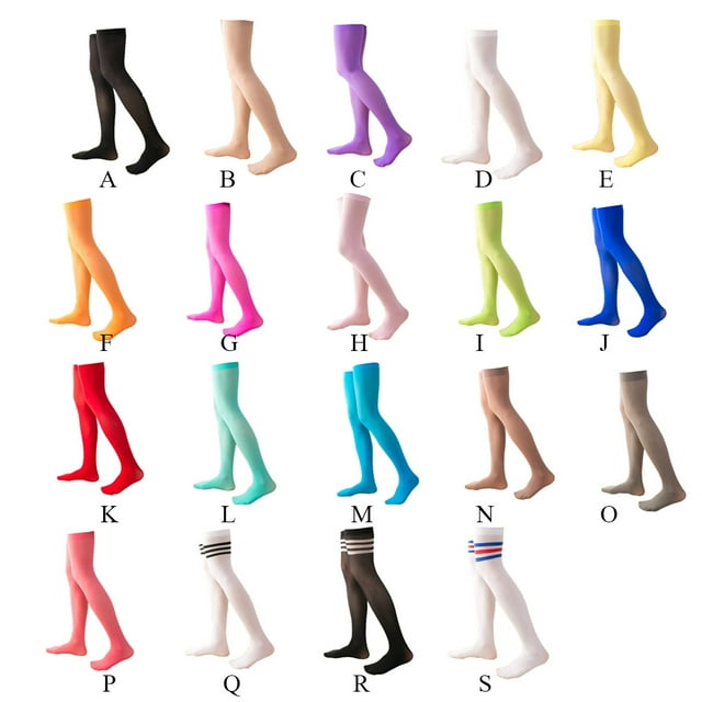 mmirethe 1 Paire de Chaussettes Hautes 40 cm Style Preppy Élastiques pour Usage Quotidien Cosplay Rouge Pastèque 1Set