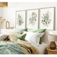 thumbnail image 4 of Watercolor Botanical Wall Art Set of 3 Boho Floral Canvas Wall Decor Prints Sage Green Wildflower Wall Art Modern Flower Pictures Botanical Painting for Bedroom Bathroom 12x16 Inch d, 4 of 6