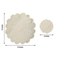 thumbnail image 5 of BalsaCircle 6 Gold Round 15" Romantic Floral Lace Vinyl PLacemats Doilies Wedding Party Decor, 5 of 8