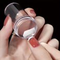 thumbnail image 1 of Tampon en Silicone Double Tête avec Grattoir, Outil de Transfert de Modèles d'Ongles, 1 of 5