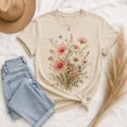thumbnail image 6 of Wildflower Botanical Bouquet Graphic Tee | Vintage Floral Cottagecore T-Shirt for Women | Boho Garden Nature Top, 6 of 9
