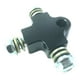 thumbnail image 3 of Manguera de aceite de freno, conector de 3 vías, soporte de tubo de montaje de línea de freno extendida, tornillo incluido para motocicleta ATV y Negro, 3 of 8