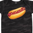thumbnail image 4 of Inktastic Hot Dog Illustration with Mustard Onions and Ketchup Boys or Girls Baby Bodysuit, 4 of 5