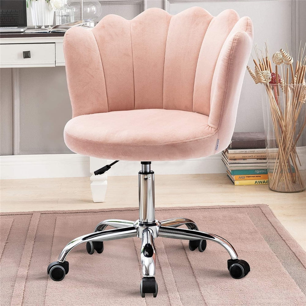 Velvet Office Chair, Adjustable Velvet Desk Chair for Home