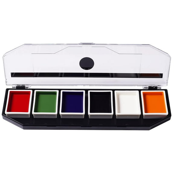 Narrative Cosmetics 6 Color On Camera Primary Alcohol Activated Makeup Palette - Waterproof Makeup for Professional Makeup Artists