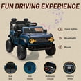 thumbnail image 6 of Ford Bronco Raptor 12V Powered Ride On Truck Toys, Kids Electric Car with Remote with Remote Control, Bluetooth, LED Light, Spring Suspension, 3 Speeds, 4 Wheelers, Blue, 6 of 8