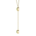 thumbnail image 2 of Angara Collier Péridot Naturel - Collier Style Lariat Péridot Rond 2,8 ct en Or Jaune 14K pour Femmes, 2 of 8