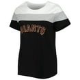 thumbnail image 2 of Women's White/Black San Francisco Giants Plus Size Colorblock T-Shirt, 2 of 3