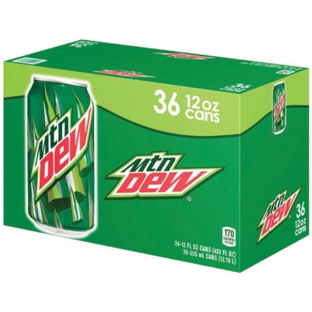 mountain dew (12 oz. cans, 36 ct.)