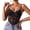 Black, variant on Women'S Lace Underwire Boned Sheer Crop Top Slim Fit Layering Inner Wear Camisole Royal Blue M