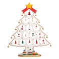 thumbnail image 2 of Decoración de escritorio de Navidad BLESIY Árbol de mesa de madera grande, 2 of 8