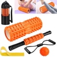 thumbnail image 1 of Foam Roller Set Foam Rollers for Deep Tissue Massage in Roller Massage Set with Muscle Roller Stick Exercise Resistance Bands Massage Ball M & Low Density Foam Roller for Ba, 1 of 6