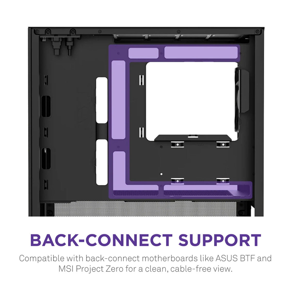 NZXT CCH31FB01 H3 Flow Micro ATX PC Case Black Tinted Glass