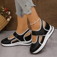 thumbnail image 4 of Rokment Womens Orthopedic Platform Wedge Walking Sandals Spring Summer Fall Comfortable Casual Leather Color Block Closed Toe Running Fashion Sneakers Beach Mary Jane Dress Shoes OTHER Size 9, 4 of 6