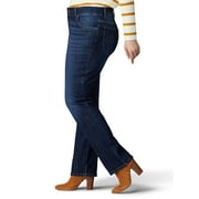 Lee Womens's Plus Stretch Relaxed Fit Straight Leg Jean