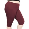 thumbnail image 1 of Stretch Is Comfort Women's Plus Size Knee Length Leggings| Adult X-Large - 7x, 1 of 5
