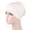 White, variant on DailyChi Solid Color Pullover Head Hat for Women - Soft Stretchy Slouchy Sleeping Cap, Lightweight Chemo Head Cover, Night Hair Wrap for Comfort, Blue, Under $4