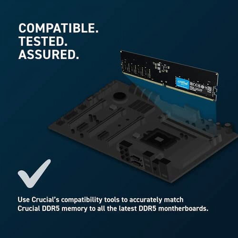 Crucial CT16G48C40U5 16GB DDR5 4800 PC5-38400 CL40 Single