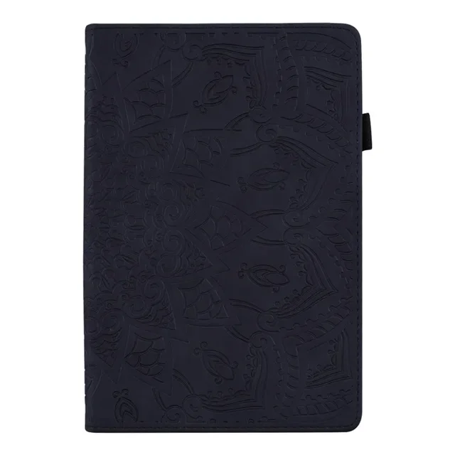 3D Tree Emboss for Samsung Galaxy Tab A7 10.4 2020 Case A8 A7 Lite Cover Funda Tablet For Samsung Galaxy Tab A9 A9 Plus S9 Case Black-Flower Tab A7 10.4 2020