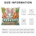 thumbnail image 5 of PCS Easter Pillow Covers Inches Bunny Easter Pillow Cases for Home Bed Holiday Farmhouse Outdoor Decoration Pink Easter Throw Pillow Covers for Sofa Couch Cushion, 5 of 5