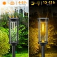 thumbnail image 2 of Bright Solar Pathway Lights Outdoor, 8 Pack Solar Powered Garden Lights Waterproof, Auto On/Off Solar Yard Lights for Lawn Patio Walkway Driveway Decor Landscape Lighting, 2 of 7