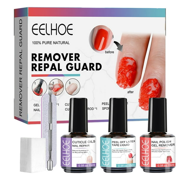 Removedor de esmalte de gel Quitar rápidamente el removedor de esmalte de uñas para quitar el arte de uñas UV