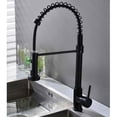 thumbnail image 3 of Black Kitchen Faucet with Spiral Spring, 360° Swivel Kitchen Faucet, Pull Out Spray, High Pressure, 3 of 5