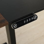 MXTARK Height Adjustable Electric Standing Desk(Roller) with Memory Settings, it Stand Desk with Splice Board, Black Finish,55