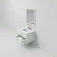 thumbnail image 4 of Castor 30 in W White Single Bath Vanity Cultured Marble Top, 28 in Mirror and Faucet Set, 4 of 6