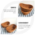 thumbnail image 4 of 2pcs cestas de plástico imitación rattan cestas tejidas de cocina Cestas de almacenamiento de cocina, 4 of 5