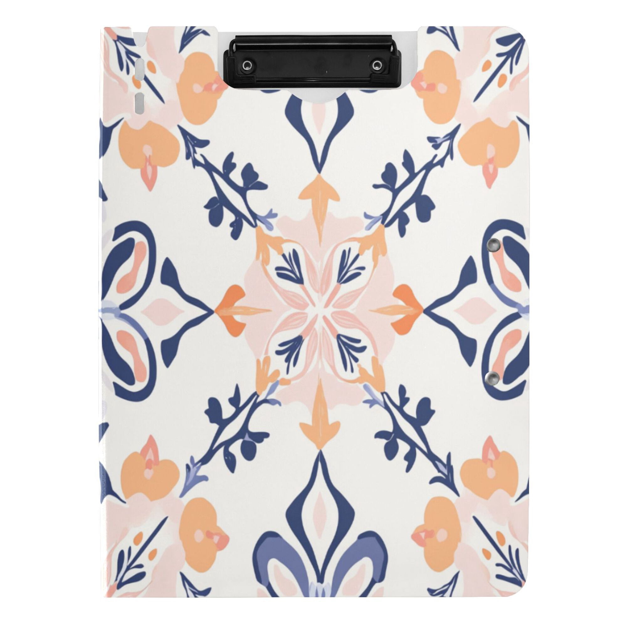 FORMRS A4 Clipboard Folder with Pen Holder Horizontal Foldable School Office Binder, Colorful Abstract Pattern