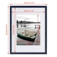 thumbnail image 4 of Scholartree 12 x 16 5-in-1 Wood Picture Frames Set-12x16 Matted to 8.5x11 Wall Frames, Blue, 4 of 4