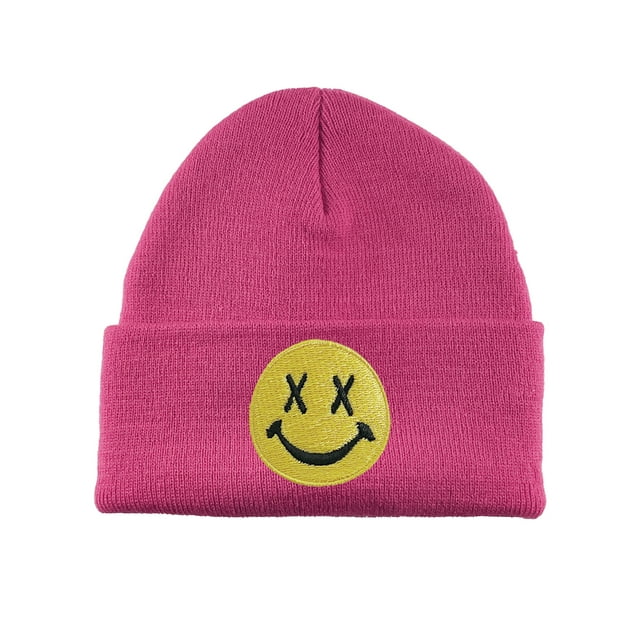 Gravity Threads Bonnet Visage Souriant - Œil Croisé - Rose Vif