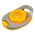 thumbnail image 2 of 1 Pc Stainless Boiled Egg Slicer & Dicer For Hard Boiled Eggs Cutter Dicer Strawberries & Soft Effortlessly Easy Clean Kitchen Dishwasher Safe, 4.72x3.34x1.29 Inch, Yellow, 2 of 9