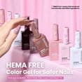 thumbnail image 2 of Set de esmaltes de uñas en gel Beetles Neutral, 6 colores, marrón nude, 2 of 6