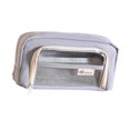 thumbnail image 2 of Estuche Transparente para lápices Salvador bolsa de papelería portátil gris, 2 of 9