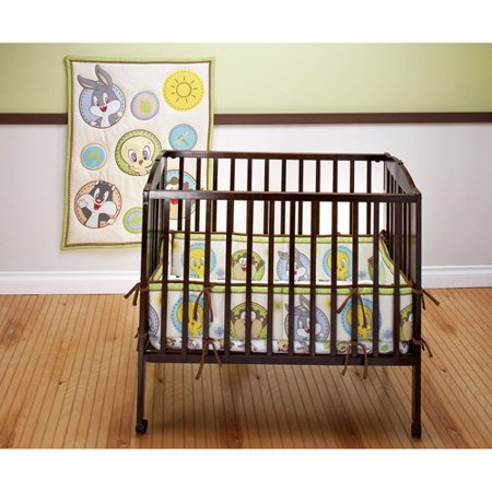 Baby Looney Tunes Tweety Circles 3 Piece Portable Crib Bedding