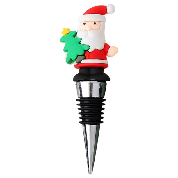 Tapón Botella Champán Vino Papá Noel Navidad Accesorios Bar para El (05)