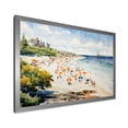 thumbnail image 2 of Designart "Tranquil Vintage Beach Day I" Beach Framed Wall Art Decor - Coastal Green Coastal Beach Sand Entryway Framed Wall Art, 2 of 6