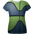 thumbnail image 1 of Championship Basketball Dark Blue and Electric Green All Over Womens T Shirt Multi LG, 1 of 2