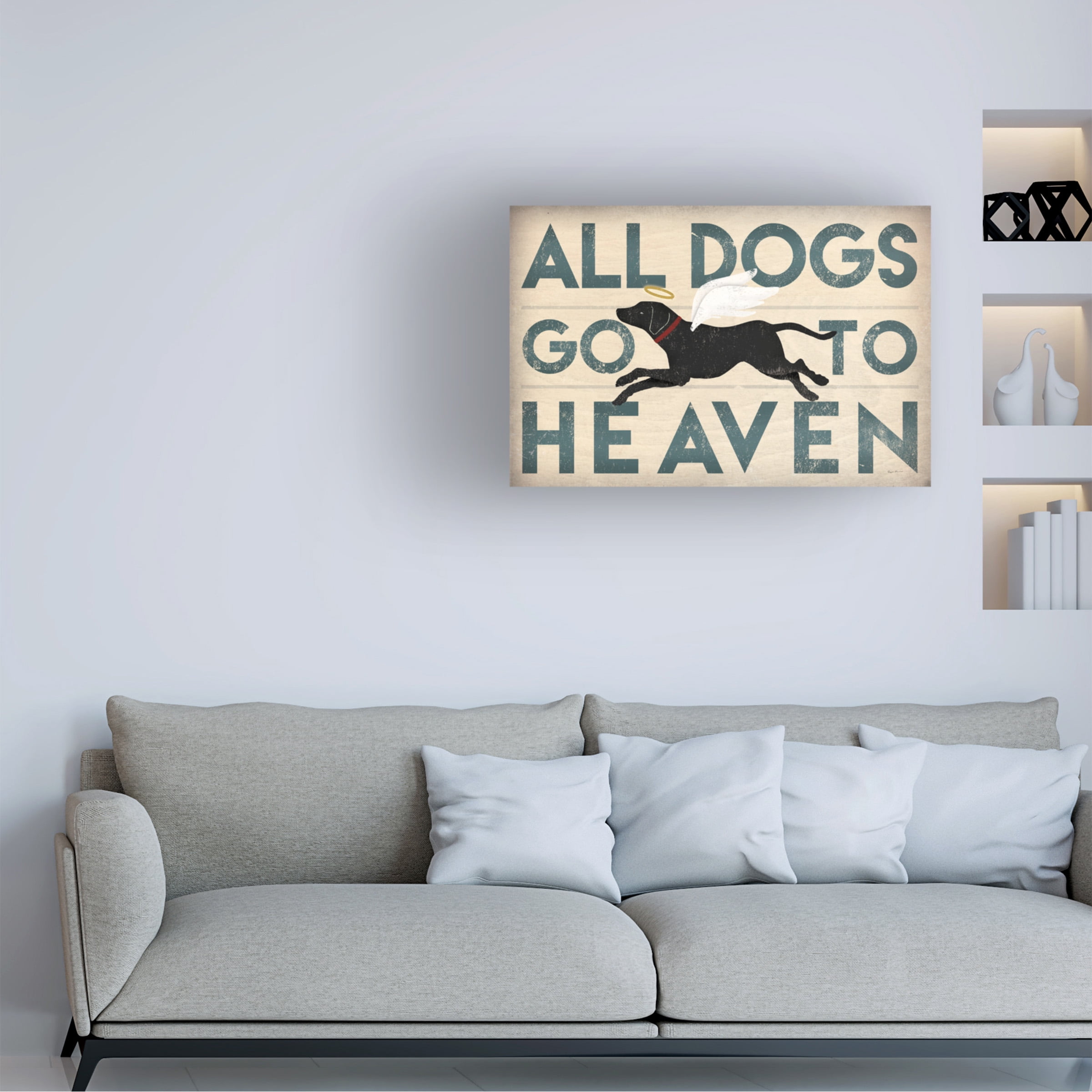 Ryan Fowler 'All Dogs Go To Heaven I' Canvas Art