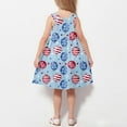 thumbnail image 4 of ZACPNCV 4th of July Toddler Girl Outfit Fourth of July USA Dress Kids Little Girl Independence Day Clothes Blue 5-6 Years, 4 of 7